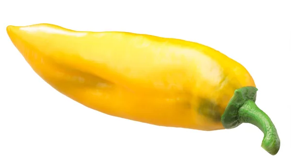 Patrizia Poivron Jaune Doux Capsicum Annuum Fruit Gousse Entière Mûre — Photo