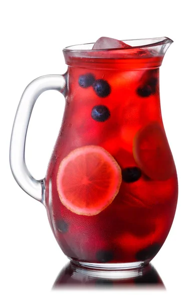 Iced Blueberry Lemonade pitcher, stigar — Stockfoto