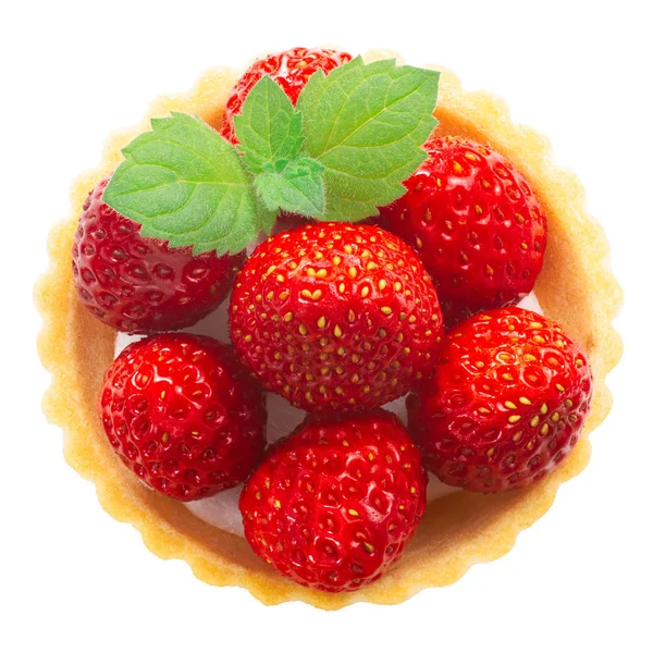 Tarte à la menthe fraise, chemins, haut — Photo