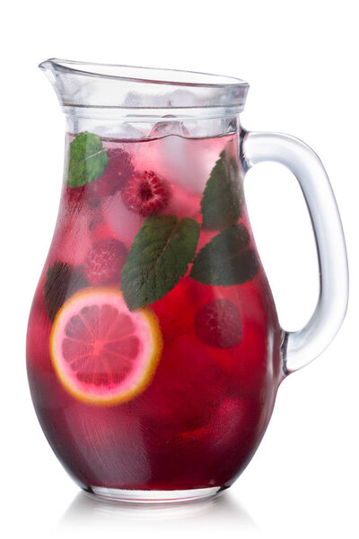 Raspberry mint lemonade jug, paths