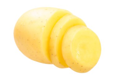 Patates s. tuberosum dilimlenmiş. Yol