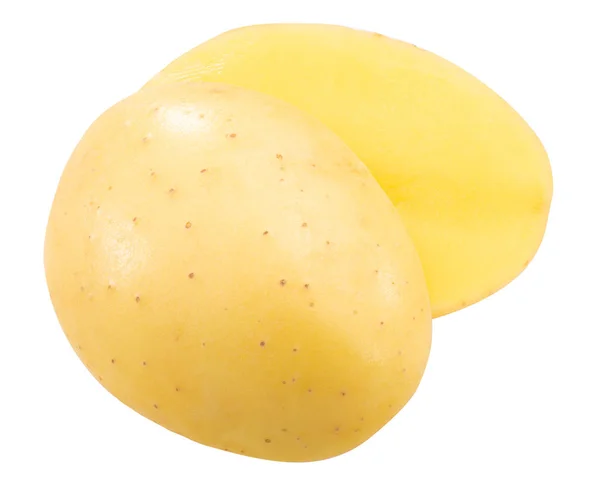 Kartoffel s. Tuberosum halbiert, Wege, oben — Stockfoto