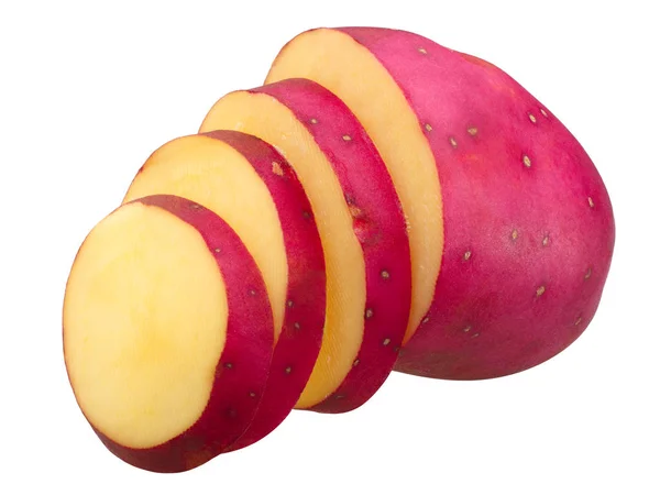 Röd potatis s. tuberosum, stigar — Stockfoto