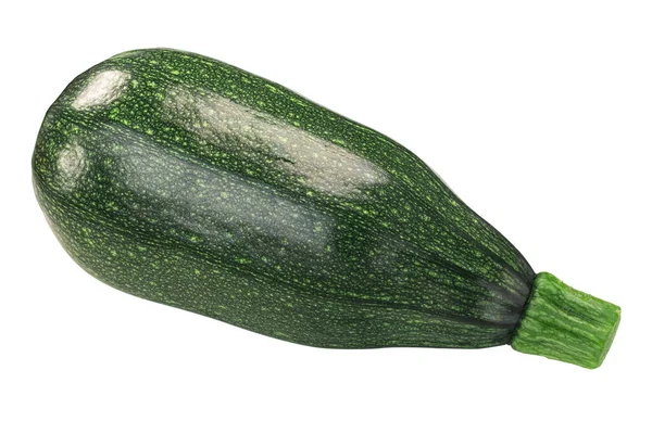 Baby Gestreifte Zucchini Cucurbita Pepo Frucht Isoliert Ansicht Von Oben — Stockfoto