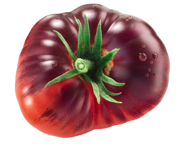 蓝色美丽的传下来的番茄 成熟的花青素肩 顶部观点 — 图库照片