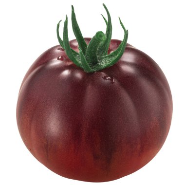 Mavi armut aile yadigarı domates, antocyanin zengini, izole edilmiş