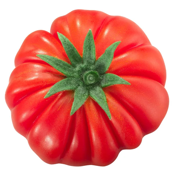 Heirloom Com Nervuras Tomate Sepal Isolado Vista Superior — Fotografia de Stock