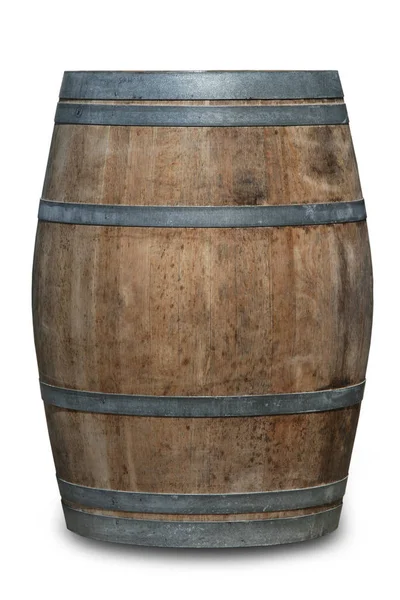 Wine Barrel Isolated White Background — Stock Photo, Image