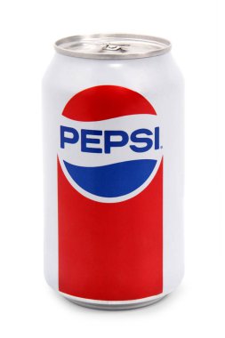 Nachod, Çek Cumhuriyeti 22 Ekim 2018: Pepsi fotoğrafı beyaz arka plan üzerinde olabilir. Pepsi şirket