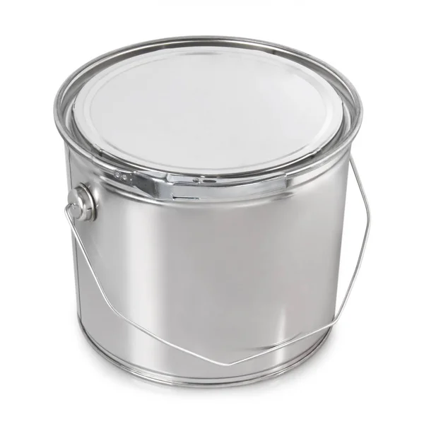 Paint Metal Container Isolated White Background — Stock Photo, Image