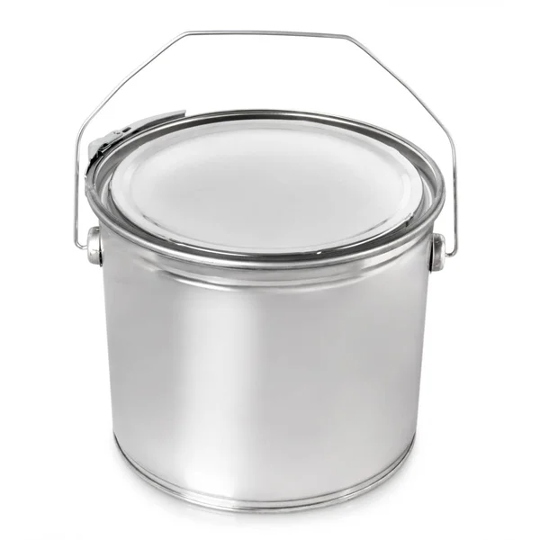 Paint Metal Container Isolated White Background — Stock Photo, Image