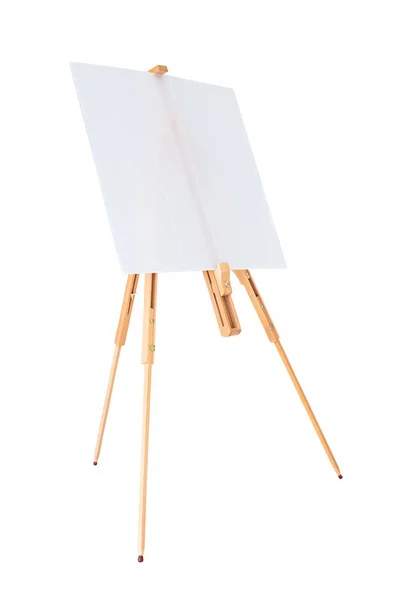 Easel z pustym znakiem na białym tle — Zdjęcie stockowe