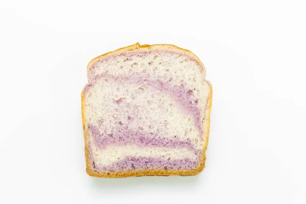 Pão de taro sobre fundo branco . — Fotografia de Stock