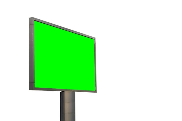 Outdoor em branco com tela verde chave chroma para o seu texto para um — Fotografia de Stock