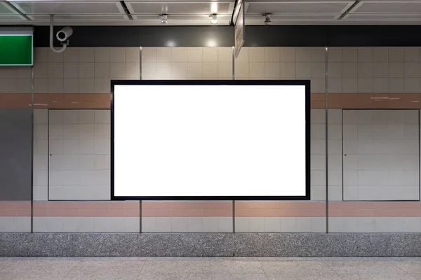 Blank advertising billboard in public, Use for text graphics. — Stock Photo, Image