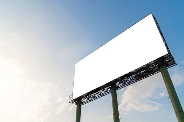 Outdoor publicidade em branco com branco em público, branco em branco sc — Fotografia de Stock