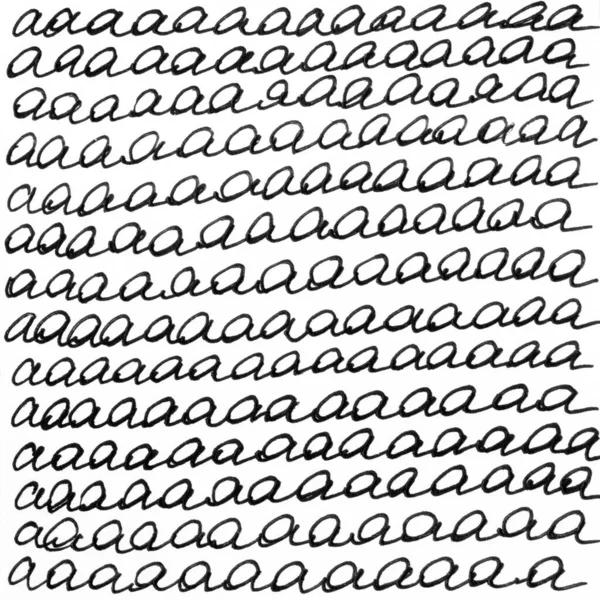 Font ink texture background. Vintage black white illustration handwritten letters A. Hand drawn cursive letter pattern