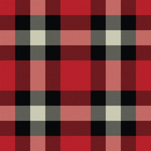 Lumberjack Tartan Buffalo Verificar Xadrez Padrão Sem Costura Vector Ilustração — Vetor de Stock