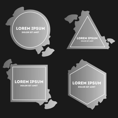 Çok renkli kıvırcık arka kümesi. Web sitesi bildirimleri için mükemmel.