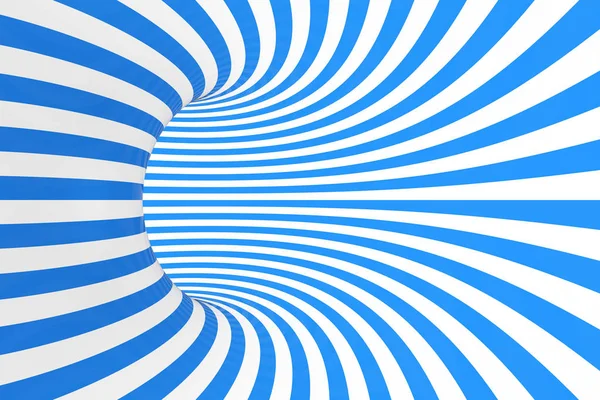 Swirl óptico 3D ilusão raster ilustração. Contraste listras espirais. Imagem geométrica de toro de inverno com linhas, laços . — Fotografia de Stock