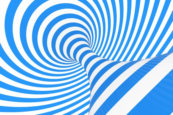 Swirl optische 3d illusie raster illustratie. Contrast spiraal strepen. Geometrische Winterbeeld torus met lijnen, lussen. — Stockfoto