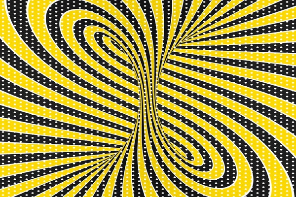 Torus optisk 3d illusion raster illustration. Vrida loopar och ställen mönster. Infinity effekt hypnotiska bild. — Stockfoto