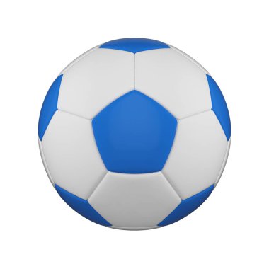 Futbol topu gerçekçi 3d raster resim. İzole futbol topu. Uluslararası Spor Yarışması, turnuva.