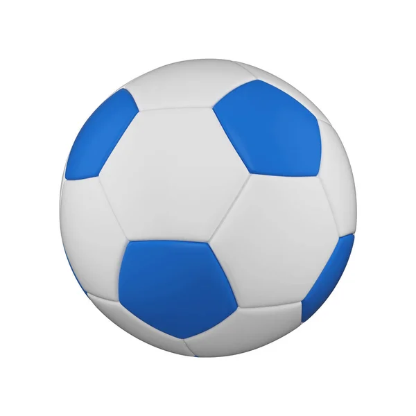 Soccer ball realistische 3d illustratie van het raster. Geïsoleerde Voetbal bal. Internationale sport-competitie, de toernooi. — Stockfoto