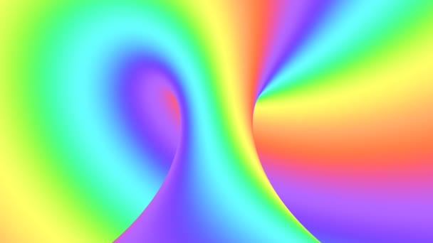 Spectrum psychedelische optische illusie. Abstracte regenboog hypnotische geanimeerde achtergrond. Helder looping kleurrijke behang — Stockvideo