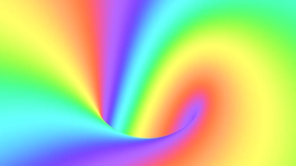 Спектр психоделічної оптичної ілюзії. Абстрактний гіпнотичний анімований фон веселки. Яскраві циклічні барвисті шпалери — стокове відео