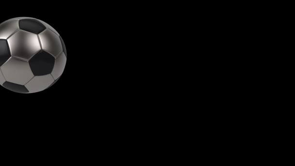 Realistic black and gold soccer ball isolated on black background. 3d looping animation. — Stock Video © gurzart #345655830 Realistic black and gold soccer ball isolated on black background. 3d looping animation. — Stock Video © gurzart #345655830