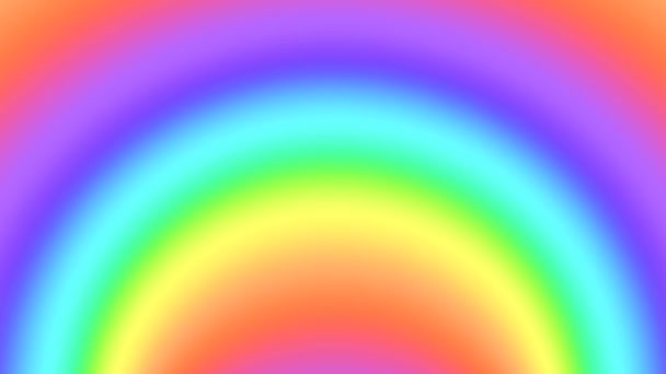 Spectrum psychedelic optical illusion. Abstract rainbow hypnotic animated background. Bright looping colorful wallpaper — Stock Video