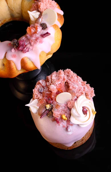 Традиционный Пасхальный Десерт Творога Пасхального Торта — стоковое фото
