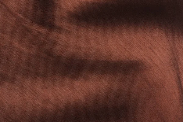 Seda Marrom Textura Cetim — Fotografia de Stock