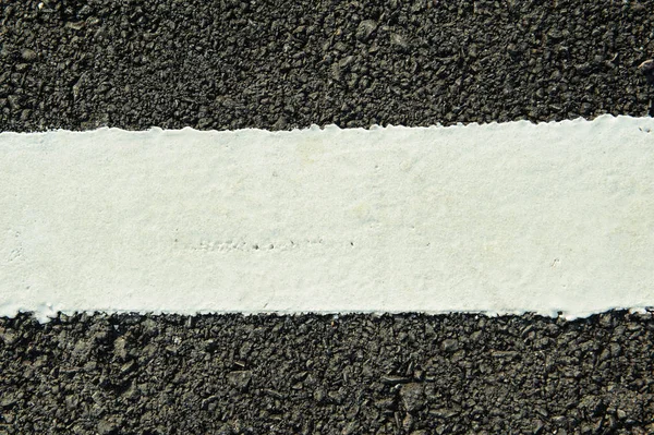 Vita Ränder Asfalt Road Textur Bakgrund — Stockfoto