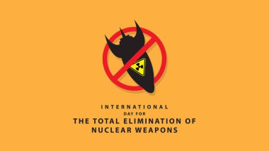 International Day for the Total Elimination of Nuclear Weapons. Vector Illustration clipart