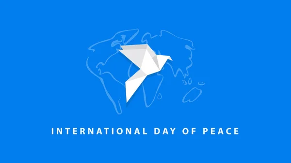 Διεθνής Ημέρα Ειρήνης Εικονογράφηση Διανύσματος — Διανυσματικό Αρχείο