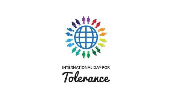 Internationale Dag Voor Tolerantie Vectorillustratie — Stockvector