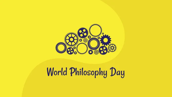 世界哲学の日 ベクターイラスト — ストックベクタ