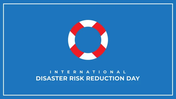 Mezinárodní Den Pro Snižování Rizika Katastrof Vektorová Ilustrace — Stockový vektor