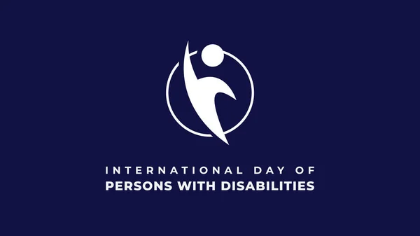 Internationale Dag Van Personen Met Een Handicap Vectorillustratie — Stockvector