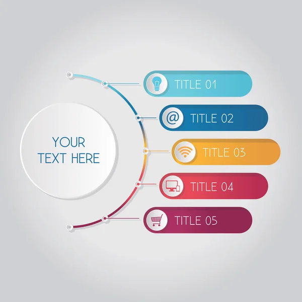 Infographic Elementen Data Analyse Grafieken Grafieken Vector Eps10 — Stockvector