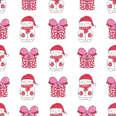 Mutlu Noeller ve mutlu yeni yıl. Geleneksel tatil sembolleri ile sorunsuz arka planlar. Kartlar, davetiyeler, baskı, taraf, parti davetiyeleri, dijital scrapbooking için en iyi seçim.