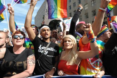 LONDON - 22 Mart 2020: LGBT haklarına destek için festival. Birçok insan geldi ve LGBT insanlarına fikirlerini ve desteklerini sundu..
