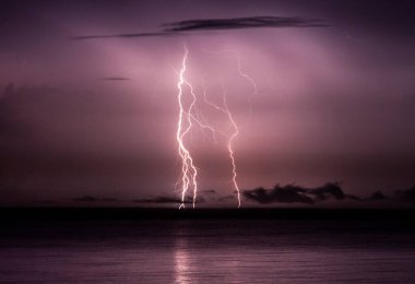 Darwin Avustralya 'da Şiddetli Gök gürültüsü görüldü. Çok tehlikeli bir yıldırım kıvılcımıyla başlayan bir kasırga. Yine de kaçınılmalı ve ölümcül olabilir. Doğal güç hiç de hoş görünmüyor..