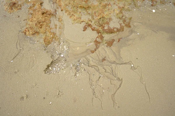 Sand Watermark Pebbles Rock — Stock Photo, Image