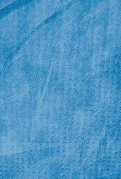 Material Cubierta Azul Pliegues Abolladuras Fondo — Foto de Stock