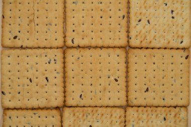 Susamlı ve keten tohumlu kurabiyeler, arka plan