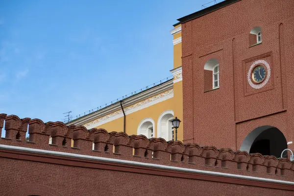 Вхід Москви Кремль Боку Троїцької Вежі Кам Яна Кладка Червона — стокове фото