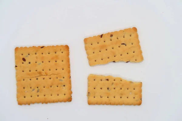 Couple Lean Cookies Sesame Seeds Flax — Stock Photo, Image